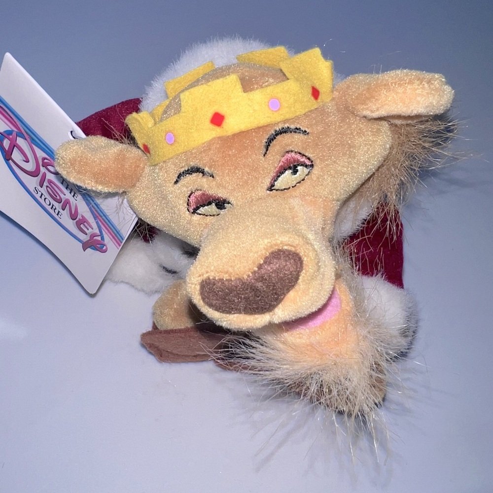 NWT Robin Hood Prince John (Lion) Disney Store Mini Bean Bag Beanie
